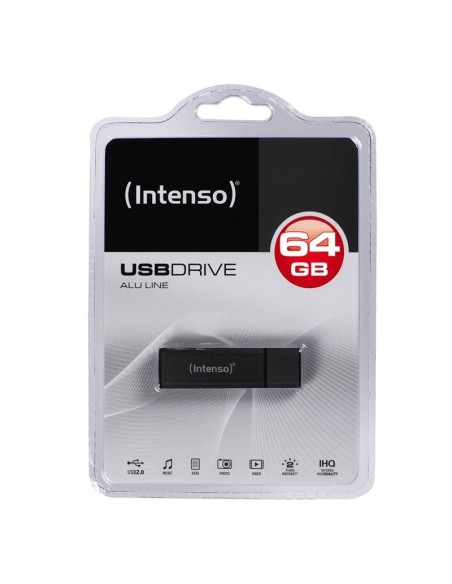 Intenso 3521491 Lápiz USB 2.0 Alu 64GB Antracita