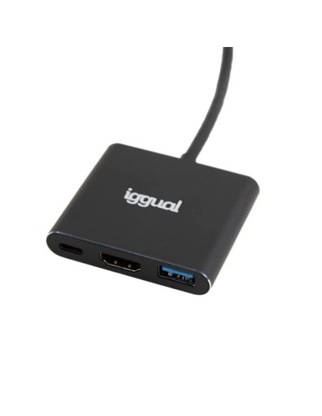 iggual Hub tipo C 3 en 1 HDMI USB3'0 PD100W