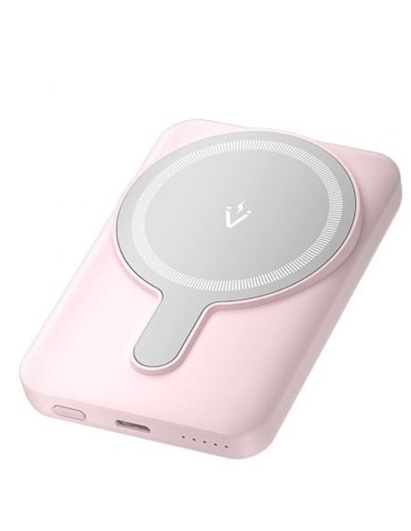 Powerbank 5000mAh Vention FHSP0/ 20W/ Wireless/ Rosa