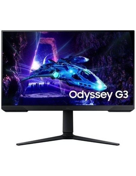 Monitor Gaming Samsung Odyssey G3 S24DG304EU/ 24'/ Full HD/ 1ms/ 180Hz/ VA/ Regulable en altura/ Negro