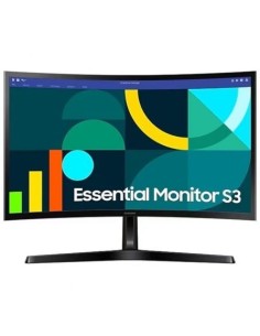 Monitor Curvo Samsung Essential Monitor S3 S24D366GAU/ 24'/ Full HD/ Negro