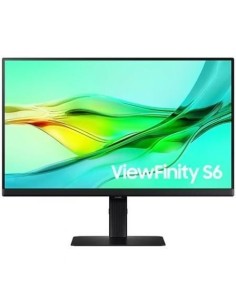 Monitor Profesional Samsung ViewFinity S6 S24D604UAU 24'/ QHD/ Regulable en Altura/ Negro