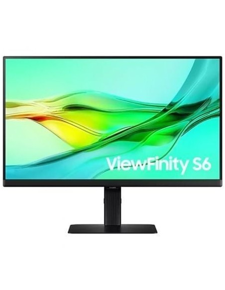 Monitor Profesional Samsung ViewFinity S6 S24D604UAU 24'/ QHD/ Regulable en Altura/ Negro