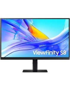Monitor Profesional Samsung ViewFinity S8 S27D800UAU 27'/ 4K/ Regulable en altura/ Negro