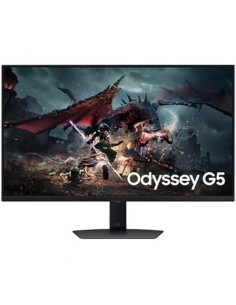 Monitor Gaming Samsung Odyssey G5 S32DG500EU 32'/ QHD/ 1ms/ 180Hz/ IPS/ Regulable en altura/ Negro