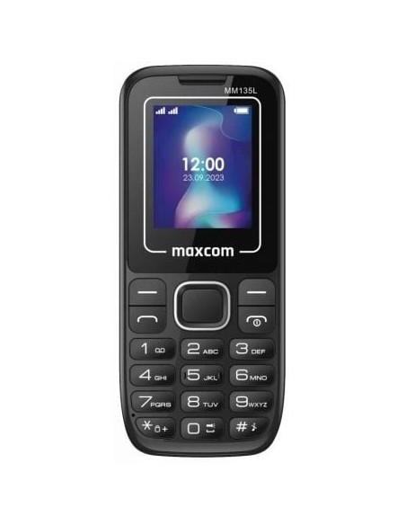 Teléfono Móvil Maxcom Classic MM135L para Personas Mayores/ Negro