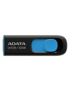 ADATA Lapiz Usb UV128 32GB USB 3.2 Negro/Azul