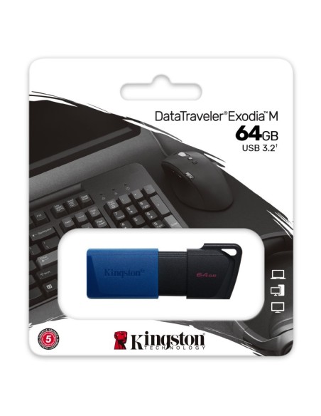 Kingston DataTraveler DTXM 64GB USB 3.2 Gen1 Azul
