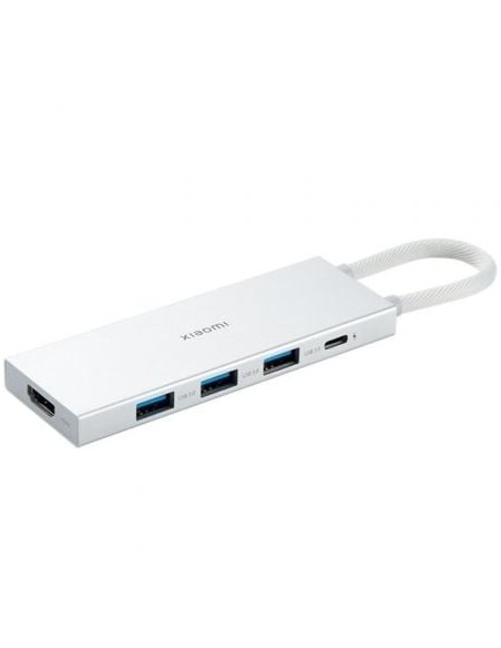 Docking USB 3.0 Tipo-C Xiaomi 5 en 1/ 3xUSB/ 1xUSB Tipo-C PD/ 1xHDMI/ Blanco