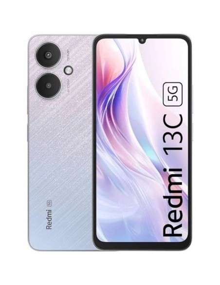 Smartphone Xiaomi Redmi 13C 4GB/ 128GB/ 6.74'/ 5G/ Plata