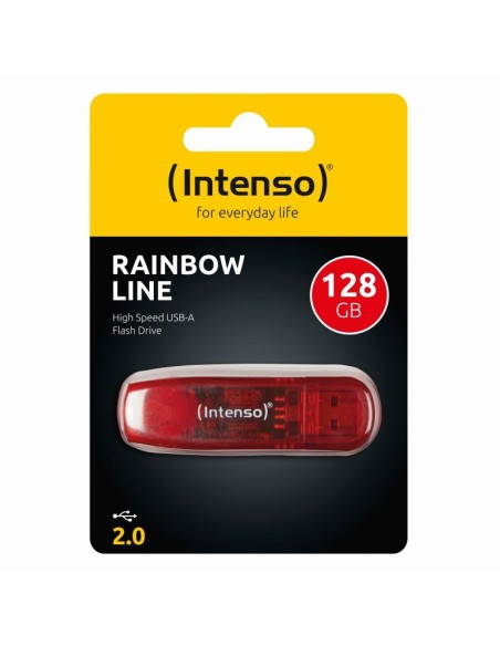 Intenso 3502491 Lápiz USB 2.0 Rainbow 128GB Rojo