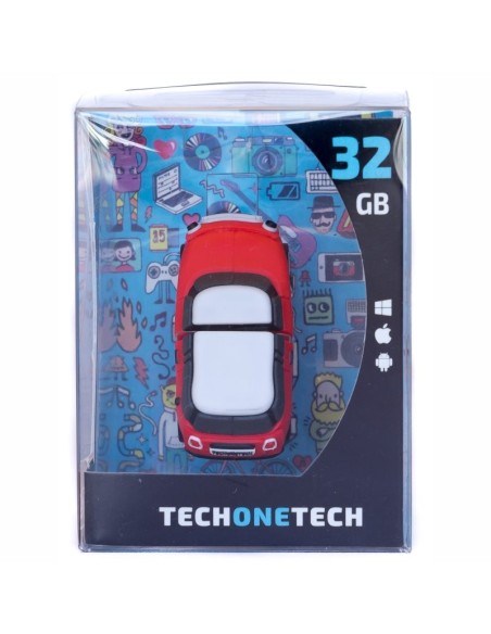 TECH ONE TECH Mini cooper S rojo 32 Gb USB 2.0