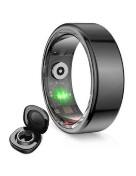 Anillo Inteligente KSIX Saturn Talla XS/ Ø18.1mm/ Notificaciones/ Frecuencia Cardíaca/ Negro