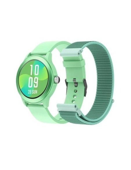Smartwatch SPC Smartee Duo Vivo 9651R/ Notificaciones/ Frecuencia Cardíaca/ Verde Menta/ Incluye Correa Extra
