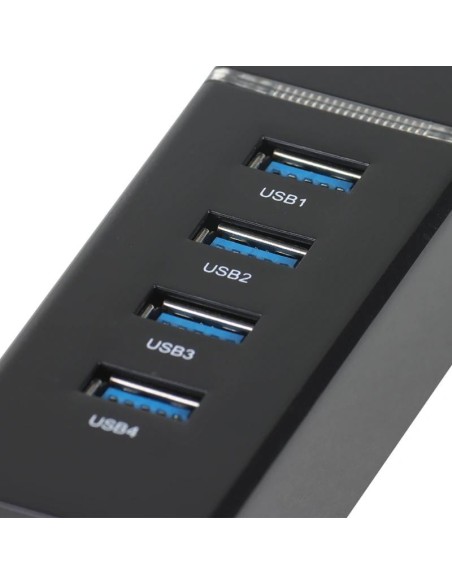 iggual Hub USB-A 3'0 x 4 puertos USB-A 3'0
