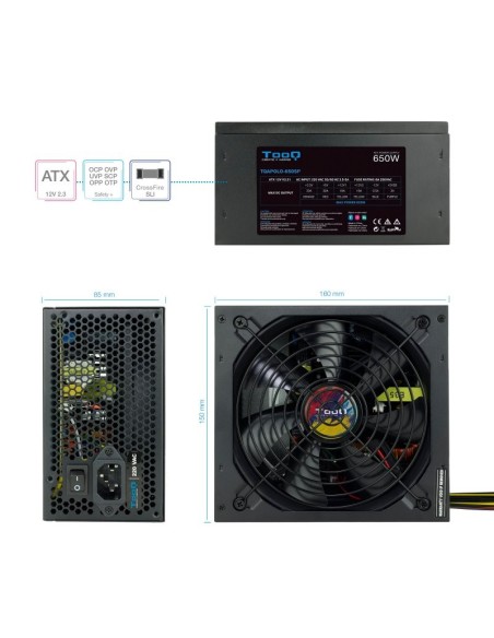 Tooq Fuente Alimentación TQAPOLO-650SP 650W