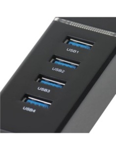 iggual Hub USB 3'0 tipo C x 4 puertos USB-A 3'0