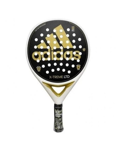 Pala de Pádel Adidas Pala Adidas X-Treme/ Blanca y Oro