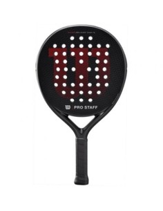 Pala de Pádel Wilson Pro Staff Team TX V2/ Negra y Roja