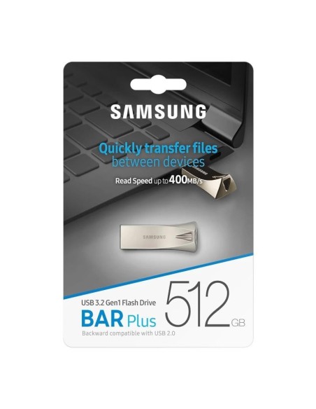 Samsung Bar Plus 512GB USB 3.1 Champaign Silver