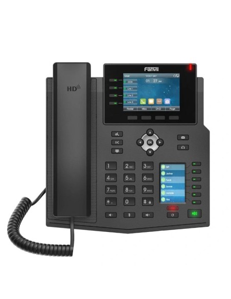 Fanvil X5U, 16 líneas SIP, 1 pantalla lateral