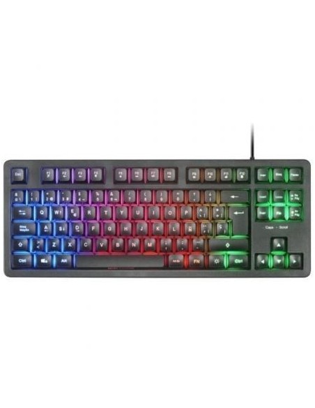 Teclado Gaming SemiMecánico Mars Gaming MK023/ Negro