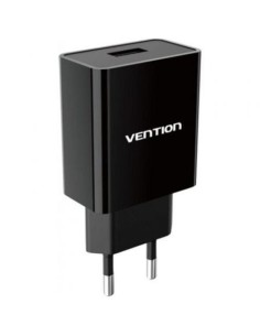 Cargador de Pared Vention WML-CH07-EU-B/ 1xUSB/ 12W
