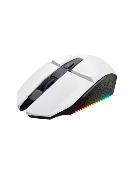 Ratón Gaming Inalámbrico Trust Gaming GXT 110 Felox/ Batería recargable/ Hasta 4800 DPI/ Blanco