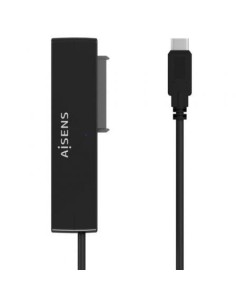 Adaptador para Discos Duros 2.5'/3.5' Aisens ASE-35C02B/ USB Tipo-C - SATA/ con Alimentador