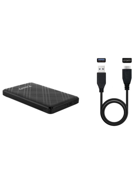 Tooq Caja externa 2'5" SATA USB3'1 Gen1 Negra