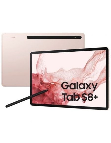 Tablet Samsung Galaxy Tab S8+ 12.4'/ 8GB/ 128GB/ Octacore/ 5G/ Rosa Dorado