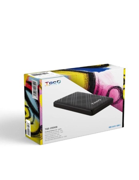 Tooq Caja externa 2'5" SATA USB3'1 Gen1 Negra