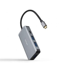 Hub USB 3.2 Gen1 Nanocable 10.16.1005/ 3xUSB/ 1xUSB Tipo-C/ 1xUSB Tipo-C PD