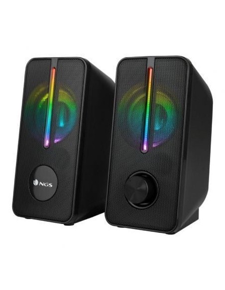 Altavoces NGS GSX-150/ 12W/ 2.0/ Negros