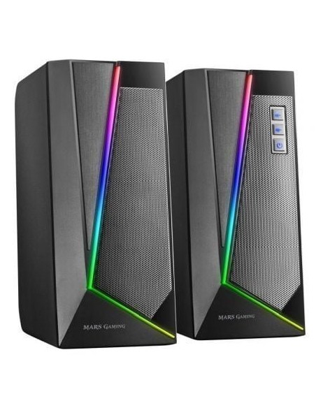Altavoces con Bluetooth Mars Gaming MS7/ 20W/ 2.0/ Negros