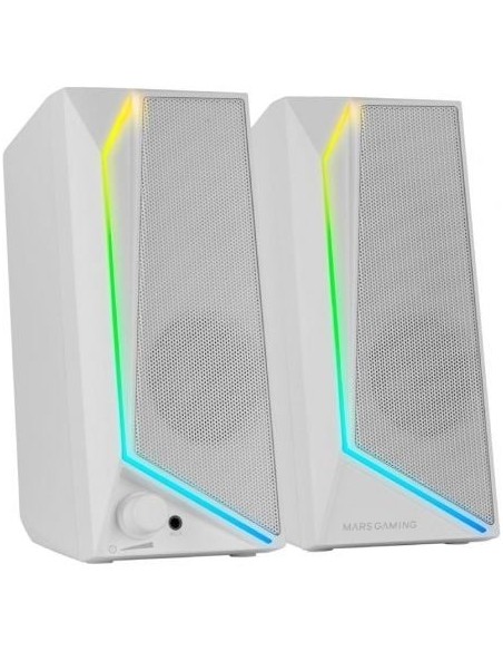 Altavoces Mars Gaming MS72/ 15W/ 2.0/ Blancos