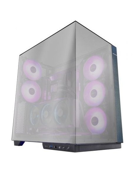 Caja Gaming Torre Mars Gaming MC-3GFPRO/ Cristal Cromado