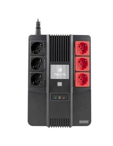 SAI Offline NGS Fortress Bunker/ 600VA-360W/ 6 Salidas/ Formato Bloque