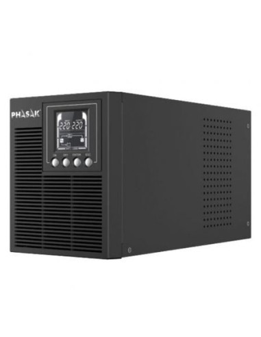 SAI Online Phasak 1000 VA Online LCD/ 1000VA-900W/ 3 Salidas/ Formato Torre