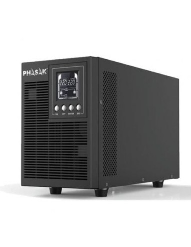 SAI Online Phasak 2000 VA Online LCD/ 2000VA-1800W/ 4 Salidas/ Formato Torre