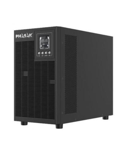 SAI Online Phasak 3000 VA Online LCD/ 3000VA-2700W/ 4 Salidas/ Formato Torre