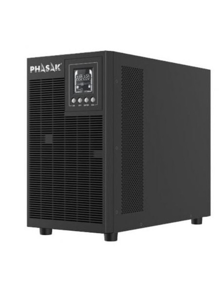 SAI Online Phasak 3000 VA Online LCD/ 3000VA-2700W/ 4 Salidas/ Formato Torre