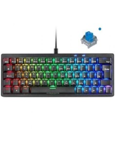 Teclado Gaming Mecánico Mars Gaming MKMINIPRO/ Switch Azul/ Negro