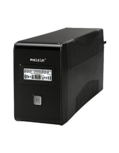 SAI Línea Interactiva Phasak 850 VA LCD Interactive/ 850VA/ 2 Salidas/ Formato Torre