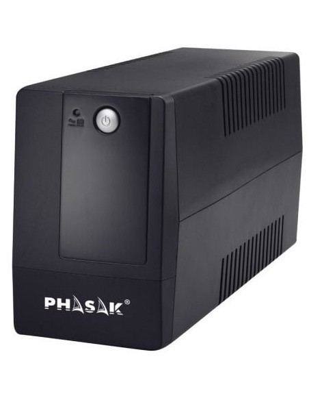 SAI Línea Interactiva Phasak Basic Interactive 800 VA/ 800VA-480W/ 2 Salidas/ Formato Torre