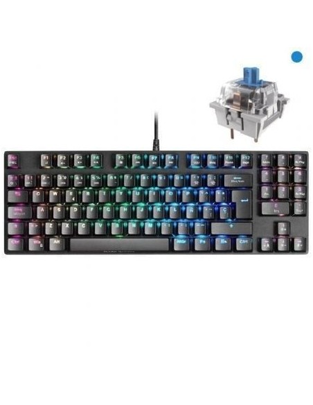 Teclado Gaming Mecánico Mars Gaming MKREVOPROBES/ Switch Azul