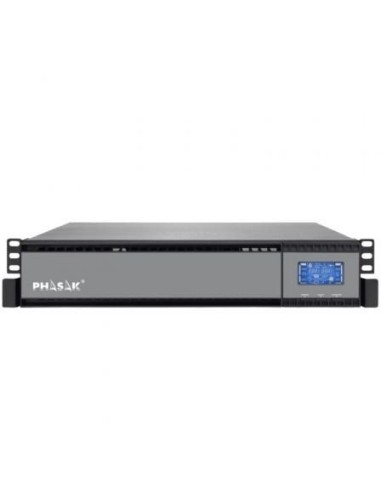 SAI Online Phasak Rack 19' 2000 VA Online LCD/ 2000VA-1800W/ 4 Salidas/ Formato Rack