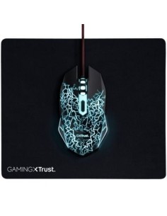 Pack Gaming Trust Gaming 24752/ Ratón Óptico + Alfombrilla