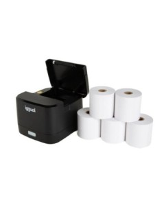 iggual Kit impresora térmica TP EASY 58 + 5 rollos 2