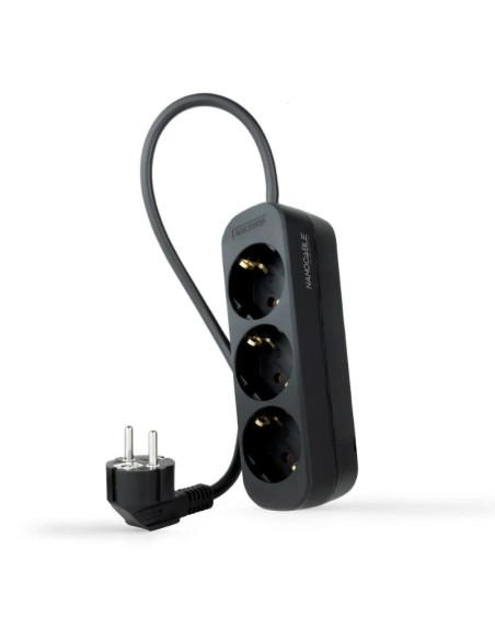Nanocable Regleta de Enchufes 4 Tomas 14 m Negro
